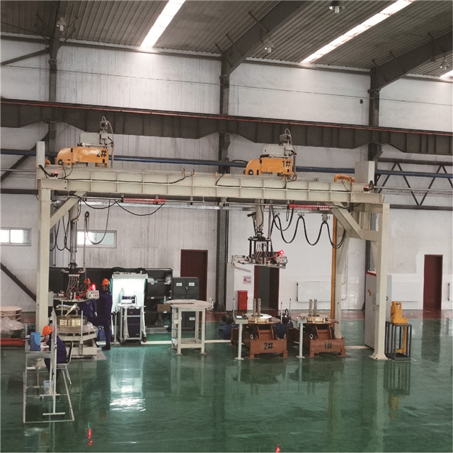 Línea de apilamiento de soldadura de múltiples bobinas